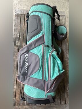 Top-Flite Teal and Gray and Pink Women’s Golf Bag